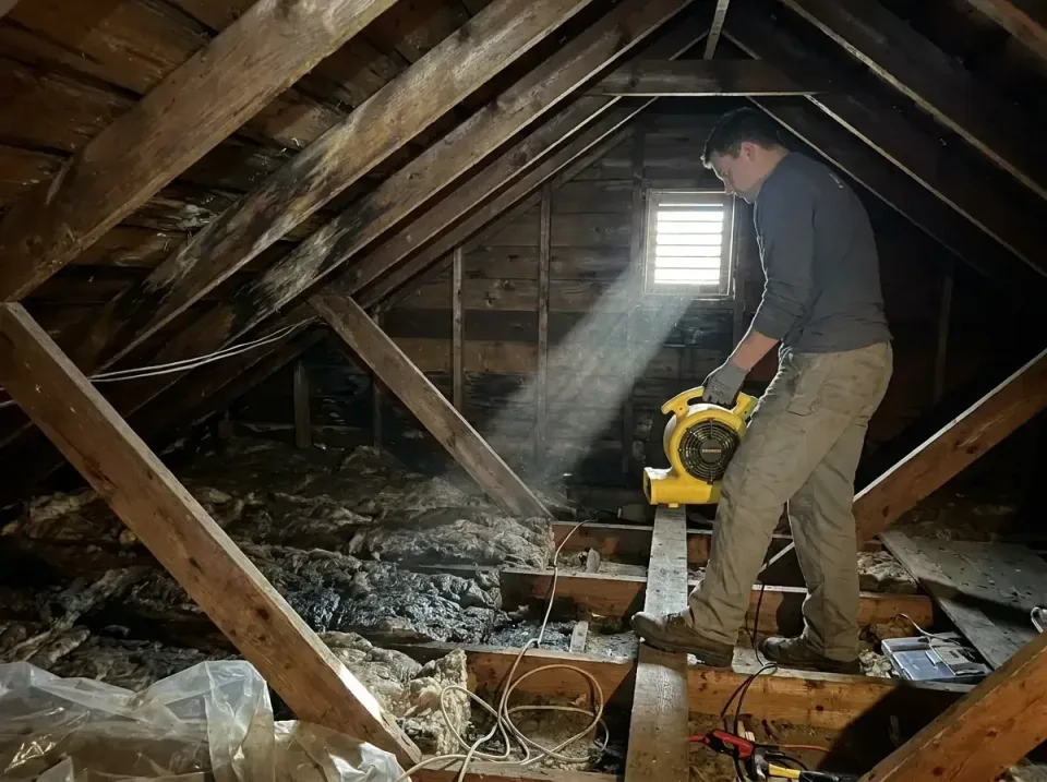 attic-water-damage-drying-proc-007 — frequently asked questions, Emergency Water Extraction & 24/7 Flood Response in Wesleyv…